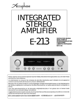 Accuphase E-213 Manuale utente