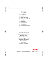 AEG Electrolux M 2500 Manuale utente