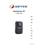 AIPTEK SportyCam Z3 Guida Rapida