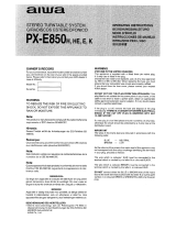 Aiwa PX-E850K Operating Instructions Manual