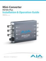 AJA HD10A-Plus Installation and Operation Guide