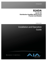 AJA R20DA Manuale utente