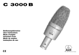 AKG C3000 Manuale utente