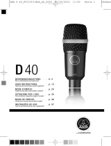 AKG D40 Dynamisches Instrumentenmikrofon Manuale del proprietario
