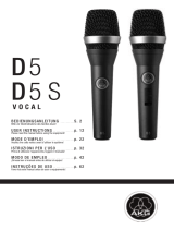 AKG Acoustics D 5 S Vocal Manuale utente