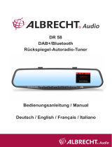 Albrecht DR 58 DAB+ Autoradio Tuner im Rückspiegel Manuale del proprietario