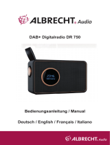 Albrecht DR 750 Digitalradio, DAB+/UKW Manuale del proprietario