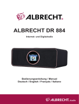Albrecht DR 884 Hybridradio Internet/DAB+/UKW Manuale del proprietario
