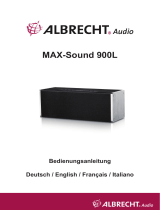 Albrecht MAX-Sound 900 L, 38 Watt Stereo Multiroom Lautsprecher Manuale del proprietario