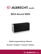 Albrecht MAX-Sound 900 S, 14 Watt Stereo Multiroom Lautsprecher Manuale del proprietario