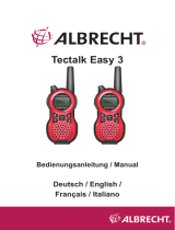 Albrecht Tectalk Easy 3, Paar, Rot Manuale del proprietario