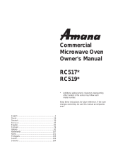 Amana RC519M Manuale del proprietario