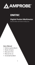 Amprobe DM78C Digital Pocket Multimeter Manuale utente