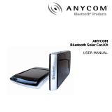 Anycom Solar Car-Kit Manuale utente