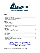 Atlantis Land OnePower A03-S801 Manuale utente