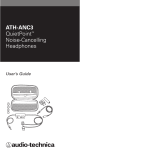 Audio-Technica ATH-ANC3 Manuale utente