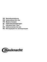 Bauknecht BHSS 90F L T B K Guida utente