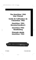 Belkin F1D108-OSD - OmniView Pro KVM Switch Manuale utente