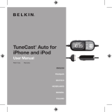Belkin TUNECAST AUTO FOR IPHONE AND IPOD Manuale utente