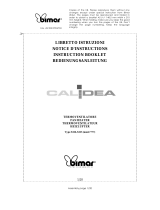 Bimar Calidea S314 Manuale del proprietario