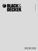 BLACK DECKER DCM310 Manuale utente