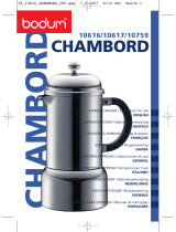 Bodum CHAMBORD 10616 Manuale utente