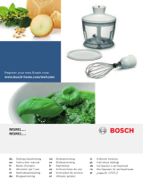 Bosch CleverMixx MSM1 Serie Manuale del proprietario