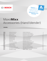 Bosch MaxoMixx MSM89 Serie Manuale del proprietario