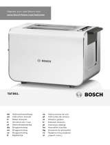Bosch TAT8611GB Styline 2 Slice Toaster Manuale del proprietario