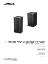 Bose F1 Model 812 Flexible Array loudspeaker Manuale del proprietario