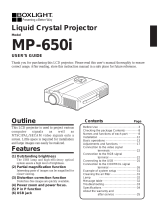 BOXLIGHT MP-650i Manuale utente