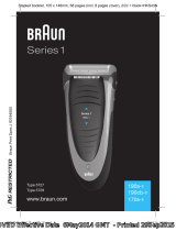 Braun 190s-1, 190cb-1, 170s-1, Series 1 Manuale utente