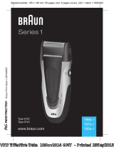 Braun 199s-1, 197s-1, 195s-1, Series 1 Manuale utente