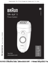 Braun 5580, 5380, 5-329, 5187, 5185, 5180, Power Epilator, Silk-épil 5 Manuale utente
