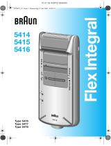 Braun 5414 flex integral schwarz Manuale utente
