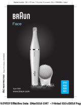 Braun 831 Face Gesichtsreinigungsbürste Manuale utente