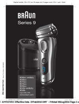 Braun 9095cc wet&dry, 9090cc, 9075cc, 9070cc, 9050cc, 9040s wet&dry, 9030s, Series 9 Manuale utente