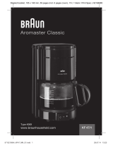 Braun Aromaster Classic KF 47/1 Manuale utente