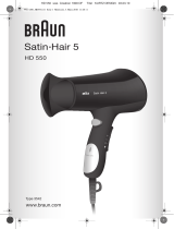 Braun HD 550 Satin Hair 5 Type 3542 Manuale del proprietario