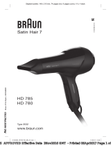 Braun HD 780,  HD 785,  Satin Hair 7 Manuale utente