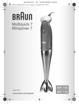 Braun MR700 Manuale utente