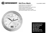 Bresser MyTime bath Bathroom clock - white Manuale del proprietario