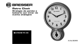 Bresser MyTime Stainless Steel Retro Kitchen Clock & Timer Manuale del proprietario