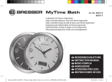 Bresser MyTime Thermo-/Hygro Bath Clock - grey Manuale del proprietario