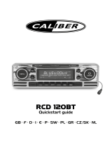 Caliber RCD120BT Guida Rapida