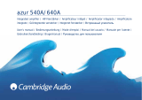 Cambridge Audio 540A Manuale utente