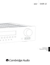 Cambridge Audio Azur 540R V1/V2/V3 Manuale utente