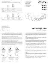 Cambridge Audio Minx X200 Black Manuale utente
