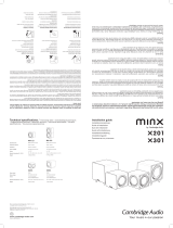 Cambridge Audio Minx X301 Black Manuale utente