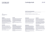 Cambridge Audio SX-80 Manuale del proprietario